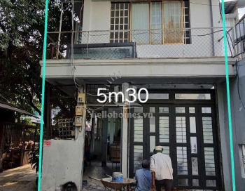 Nhà đúc 1 lầu hẻm xe hơi thông Đông Hưng Thuận 2, Quận 12, 5,3x16, 7 tỷ 500