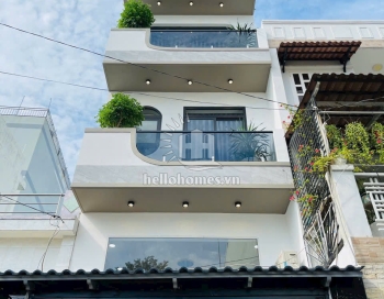 Nhà đẹp 1 lửng, 3 lầu, hẻm xe hơi 5m gần bờ kênh Tham Lương, P.15, Gò Vấp, 4x13m, 6 tỷ 900