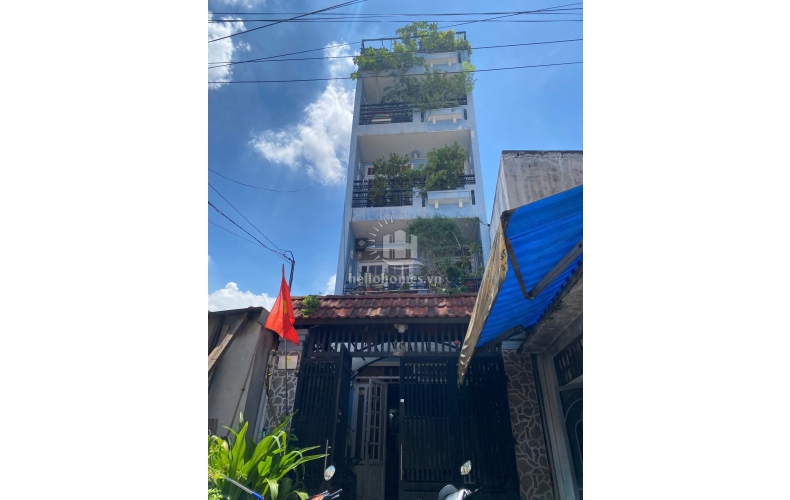 Bán nhà đúc 5 tầng ô tô, giáp Trường Chinh, Quận 12, 4x25m, sổ hồng chính chủ, 6 tỷ 300
