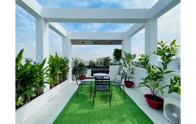 Nhà đẹp 1 lửng, 3 lầu, hẻm xe hơi 5m gần bờ kênh Tham Lương, P.15, Gò Vấp, 4x13m, 6 tỷ 900